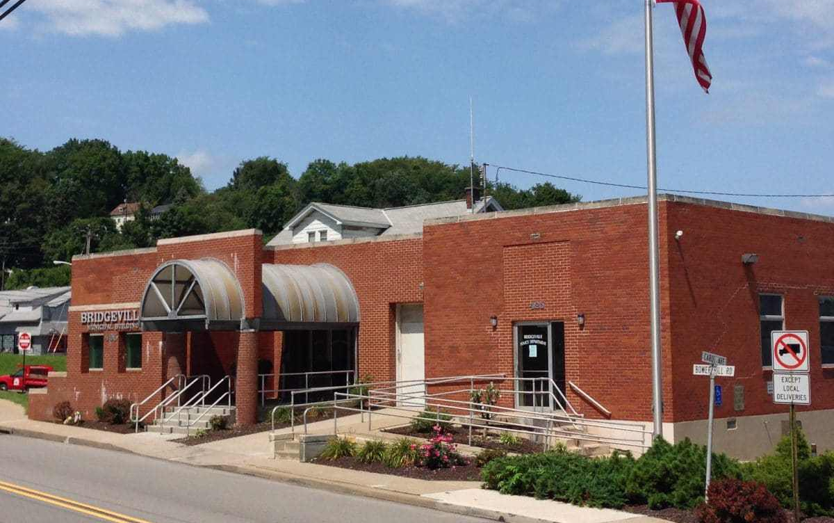 A view of the Bridgeville Borough building on Station Street