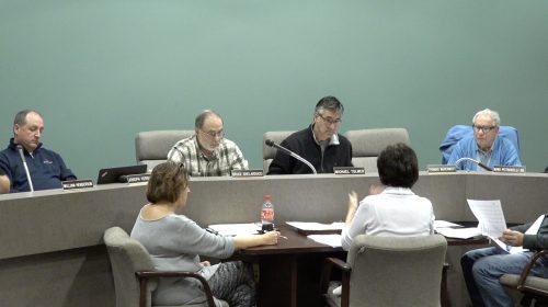 Members of Bridgeville Borough Council discuss the community's 2019 budget at a Nov. 20, 2018 meeting.