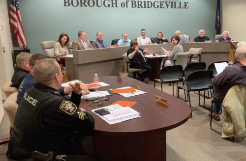 Bridgeville Borough councilmembers at their March 11, 2019 meeting