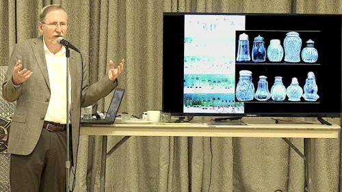 Terry Necciari speaks to the Bridgeville Area Historical Society on Sept. 29, 2020