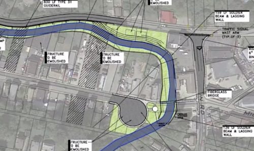 engineers illustration showing baldwin street with a cul-de-sac