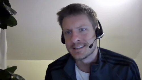 Bridgeville Planning Commissioner Tim Nath pictured during the March 22, 2021 meeting, held via Zoom.