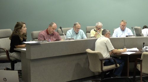 Bridgeville Borough Councilwoman Virginia Schneider speaks during the June 14, 2021 meeting.